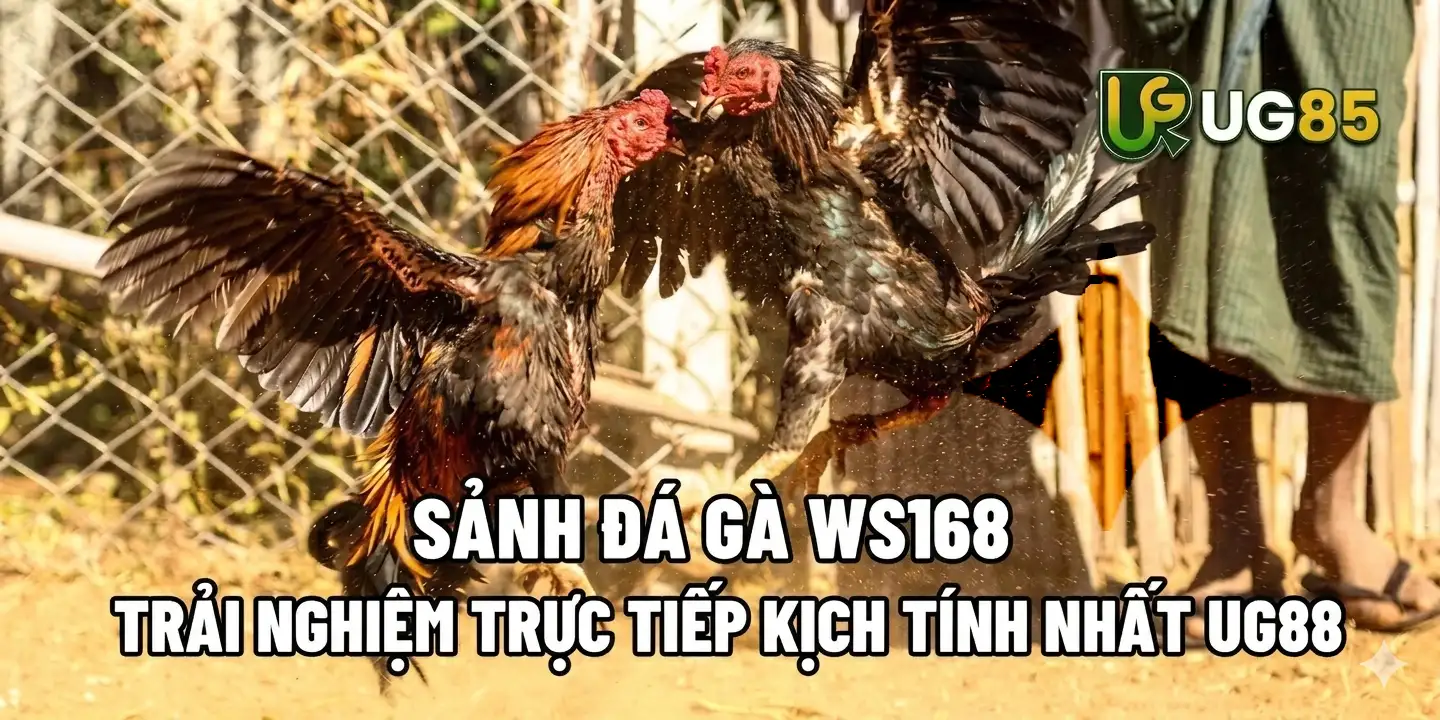 SẢNH ĐÁ GÀ WS168 - TRẢI NGHIỆM TRỰC TIẾP KỊCH TÍNH NHẤT UG345