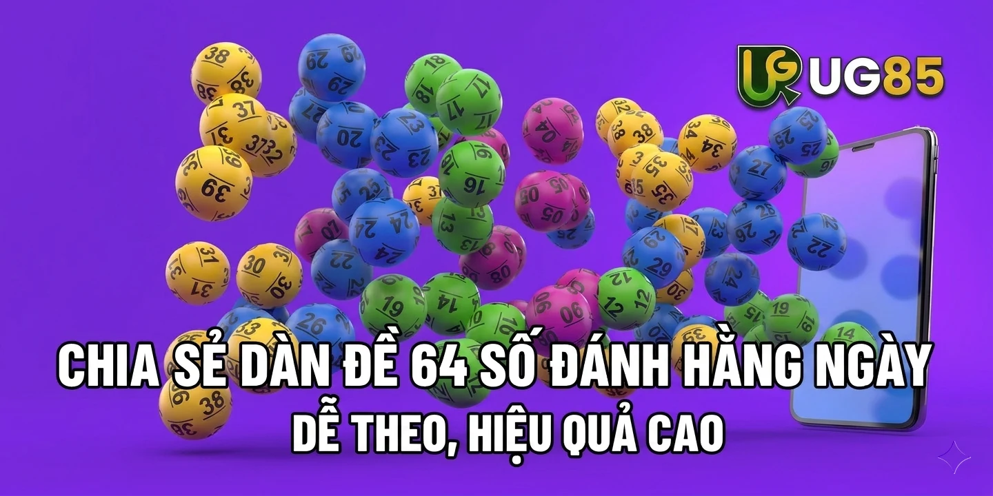 CHIA SẺ DÀN ĐỀ 64 SỐ ĐÁNH HẰNG NGÀY DỄ THEO, HIỆU QUẢ CAO